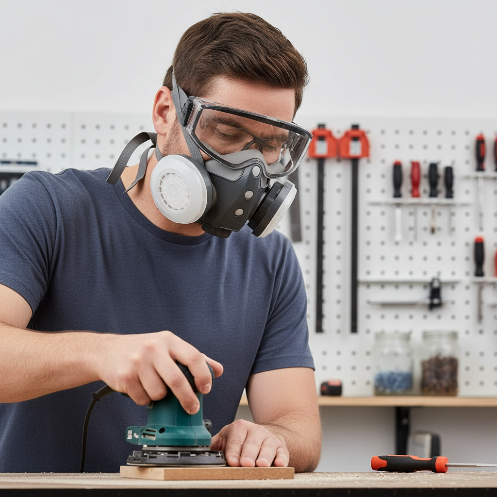 Integrated respiratory mask – For woodworking, painting & dust pRedection