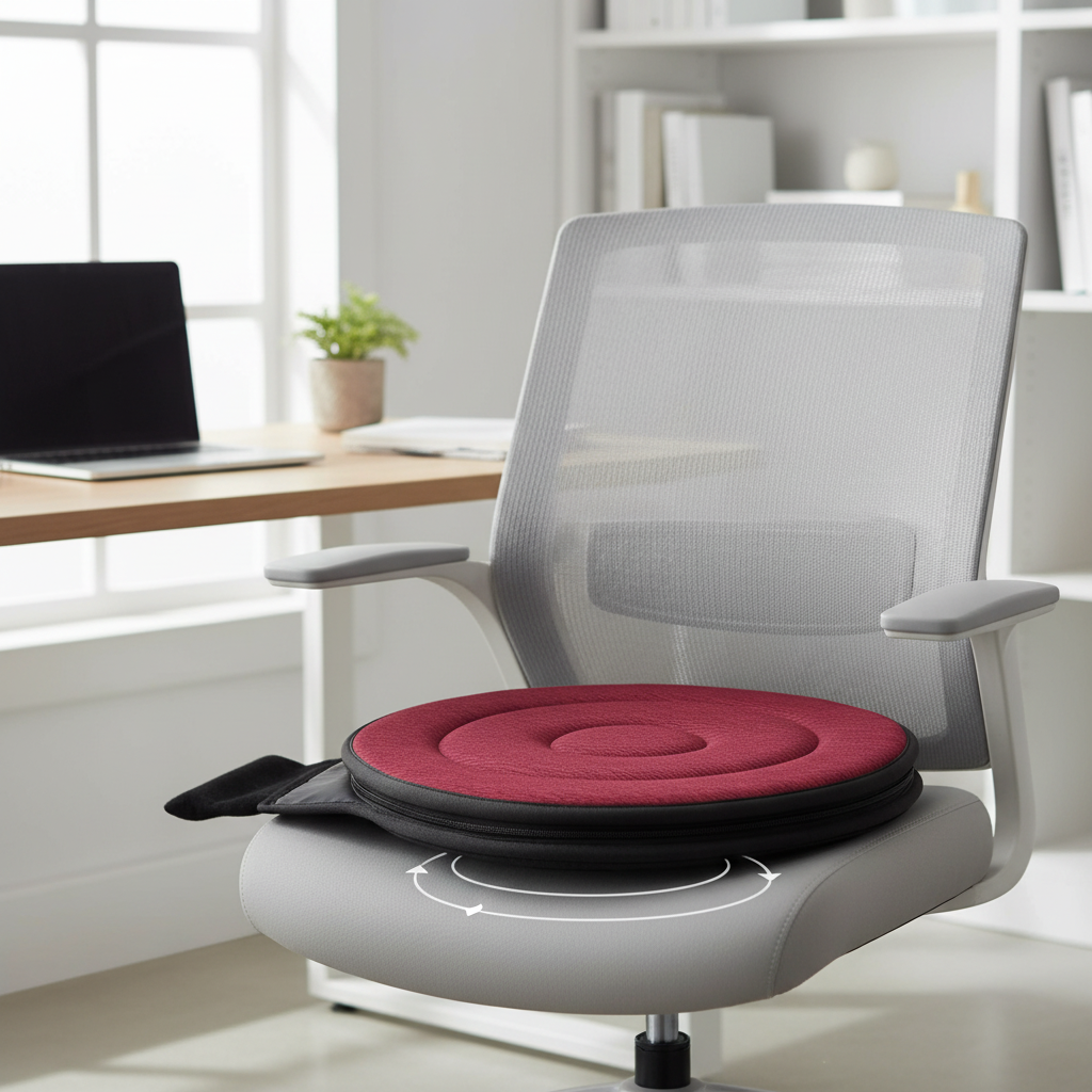TurnEase 360° Rotating Seat Cushion – Comfortable Swivel Cushion for Car, Office & Home