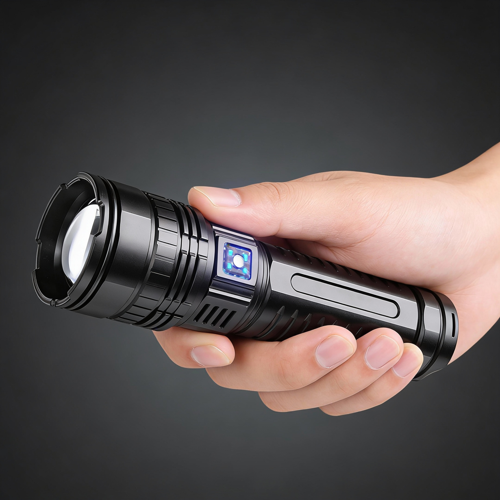 Rechargeable 10000 Lumen LED Torch 1+1 FREE – Striker
