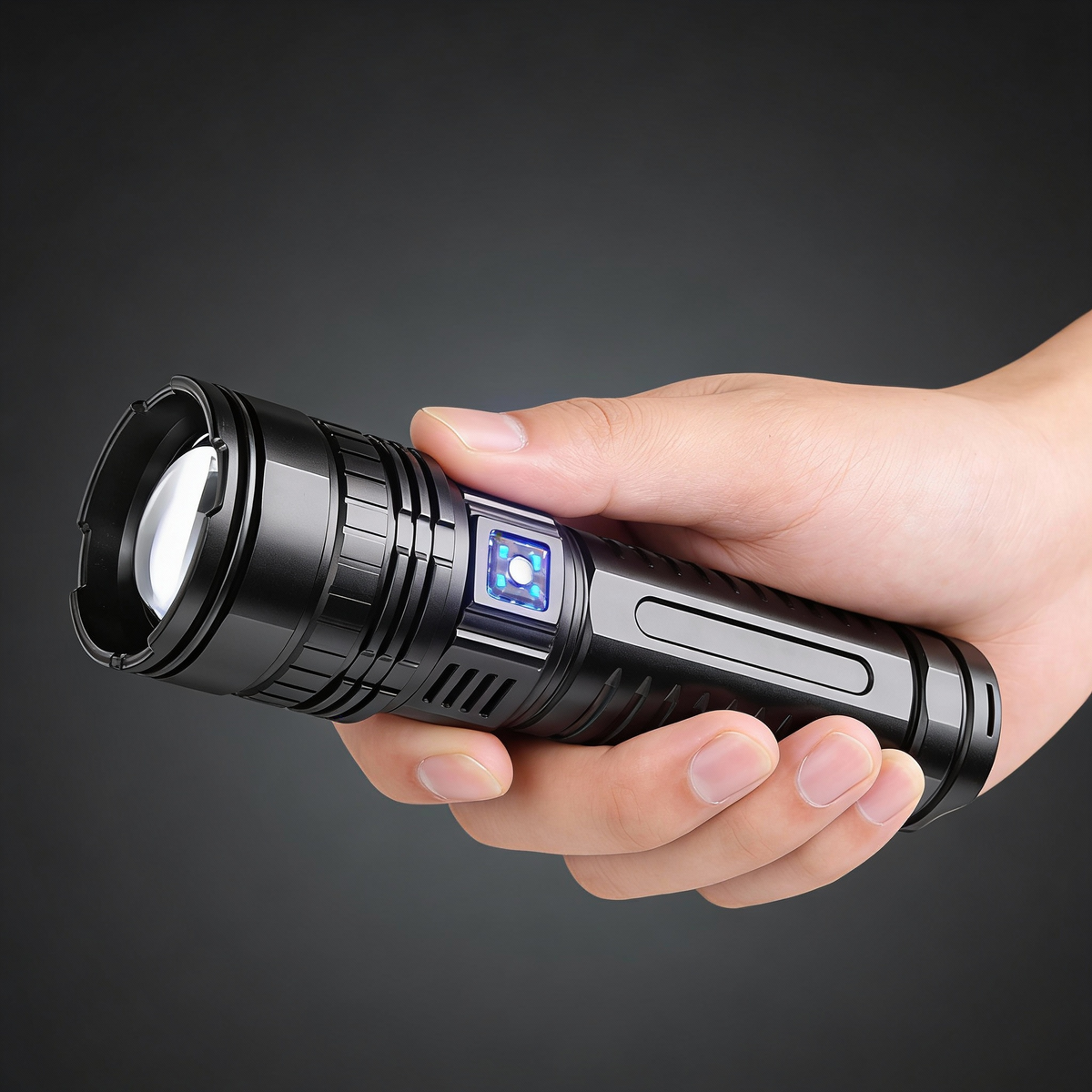 Rechargeable 10000 Lumen LED Torch 1+1 FREE – Striker
