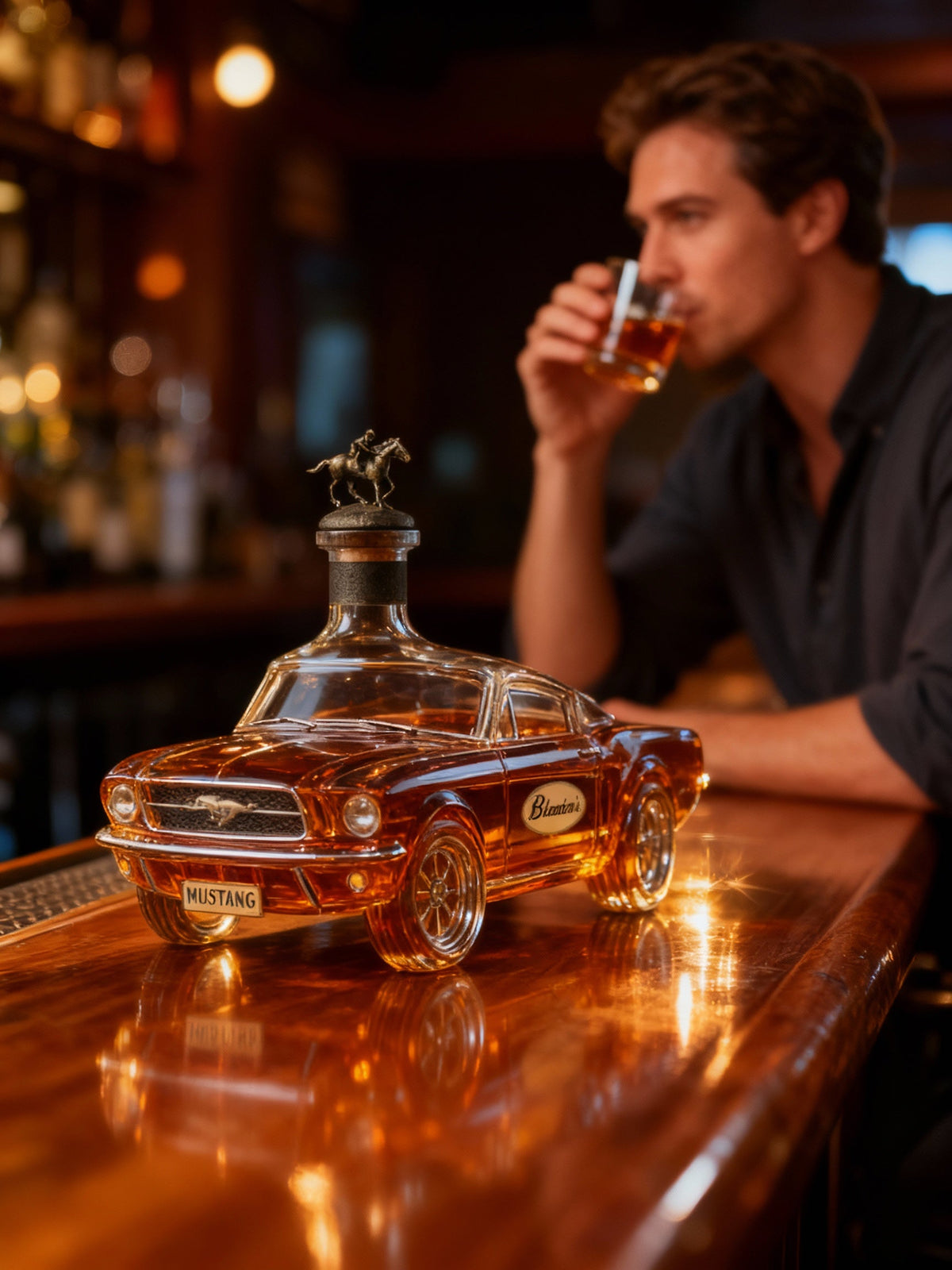Mustang Car Shaped Whiskey Decanter
