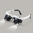 Magnifying glasses with LED lamps for double eyes