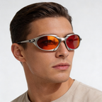 Men’s Sport Polarised Sunglasses – UV Protection with Lightweight Metal Frame