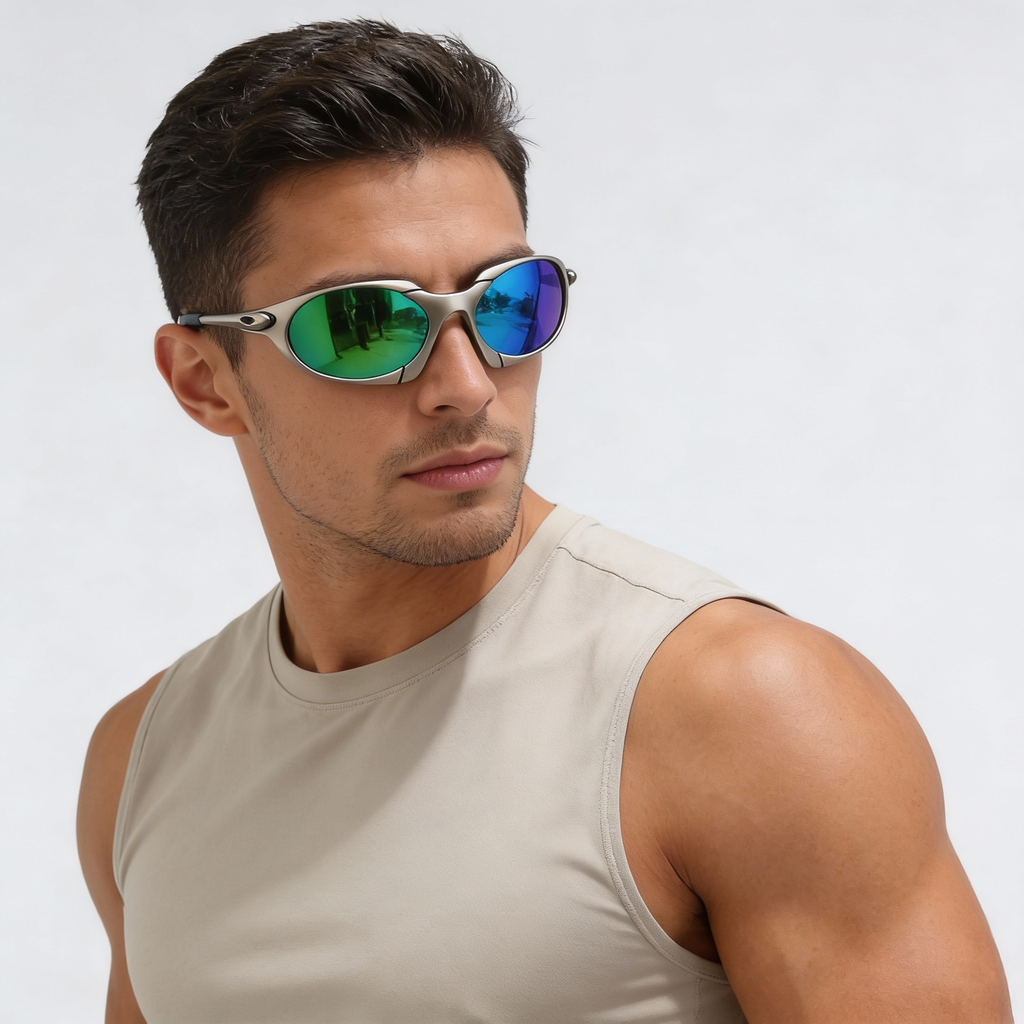 Men’s Sport Polarised Sunglasses – UV Protection with Lightweight Metal Frame