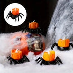 ️Halloween Spider Tealights Spooky Electric Flickering Artificial Candles