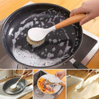 Wooden Handle Pan Brush