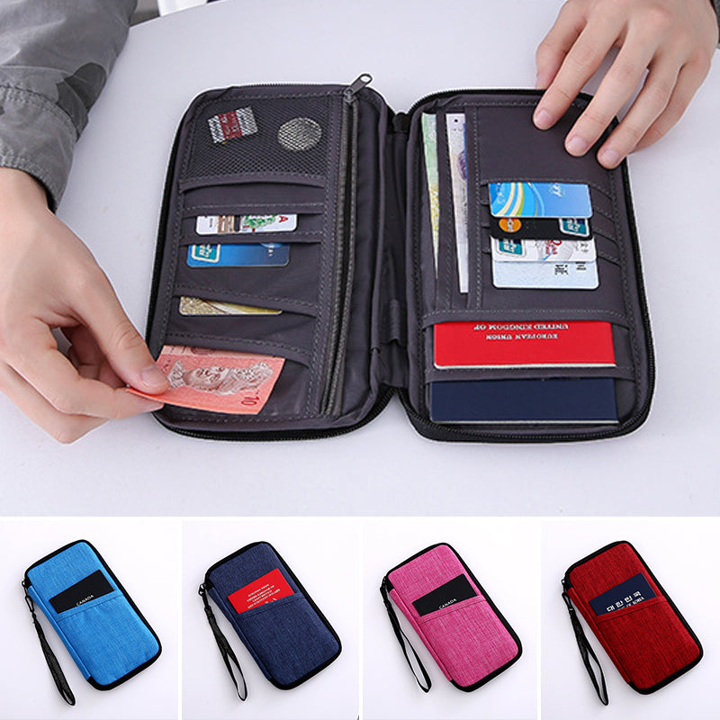 Multi-Pocket Family Travel Document Bag