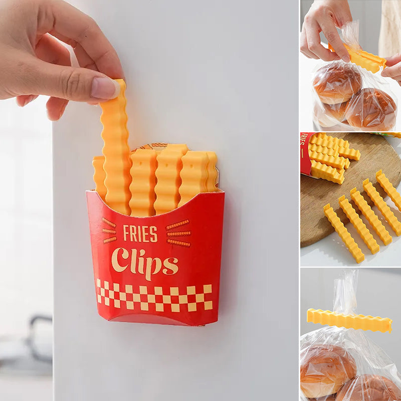 Funny Magnetic French Fry Food Clips