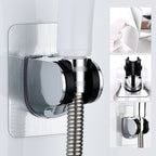 Self-adhesive shower head holder