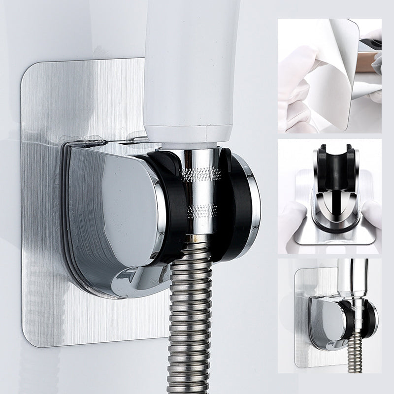 Self-adhesive shower head holder
