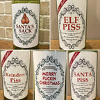 Christmas Fun Novelty Bottle Labels (5PART)