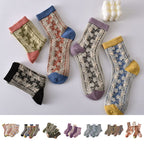 Women's Floral Cotton Socks (10 Pairs)