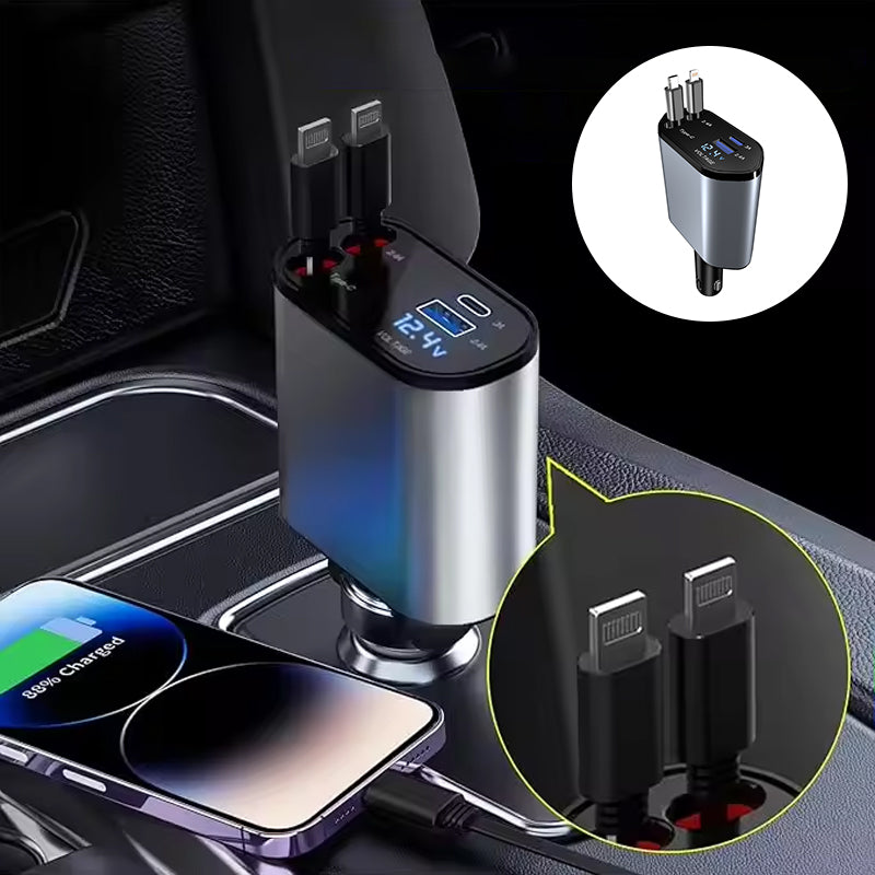 Four-in-One Car Phone Charger