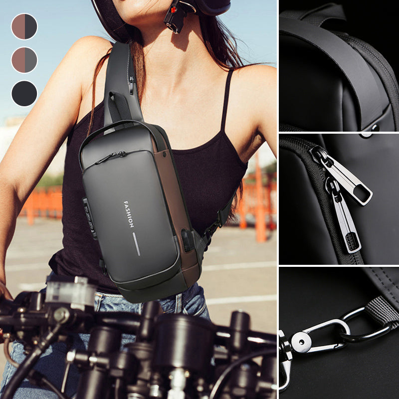 USB Charging Port Sling Anti-Theft Crossbody Bag