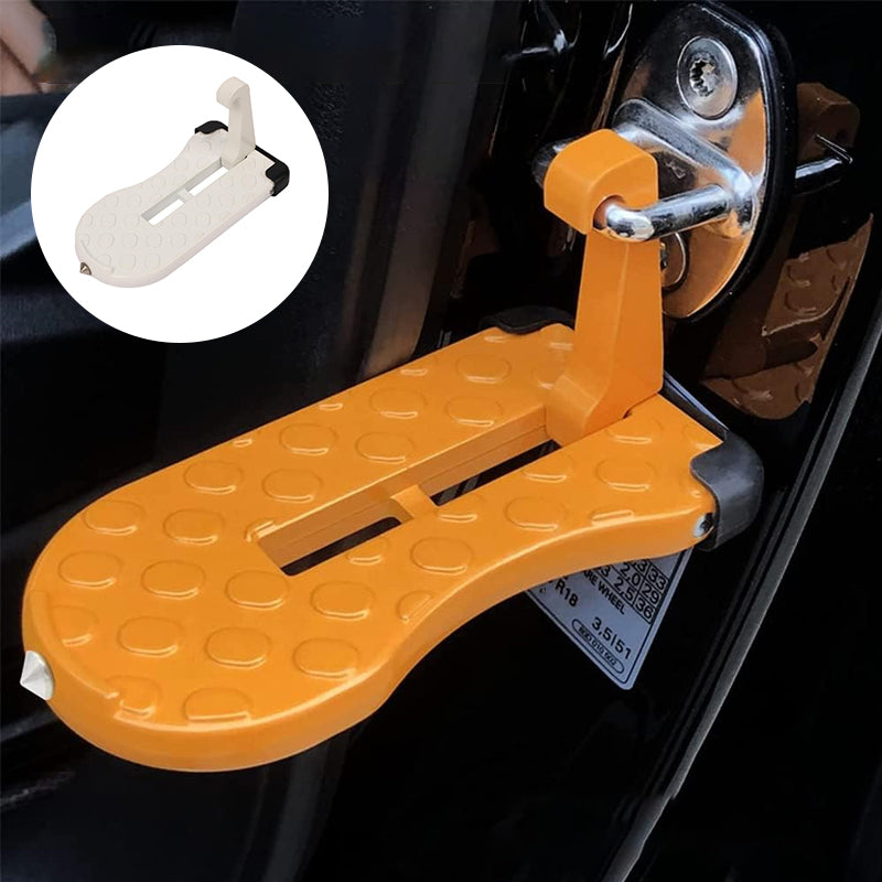 U-shaped door threshold bolt with safety hammer