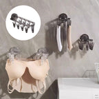 Suction cup collapsible clothes hanger with clip