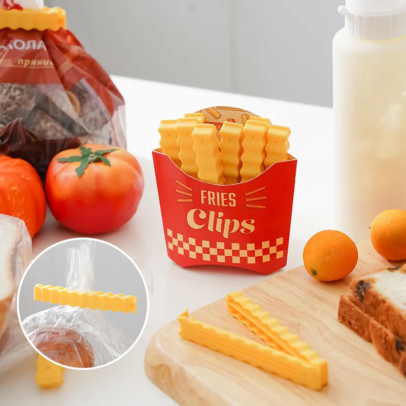 Funny magnetic French fries food closure clip
