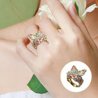 Butterfly flower ring