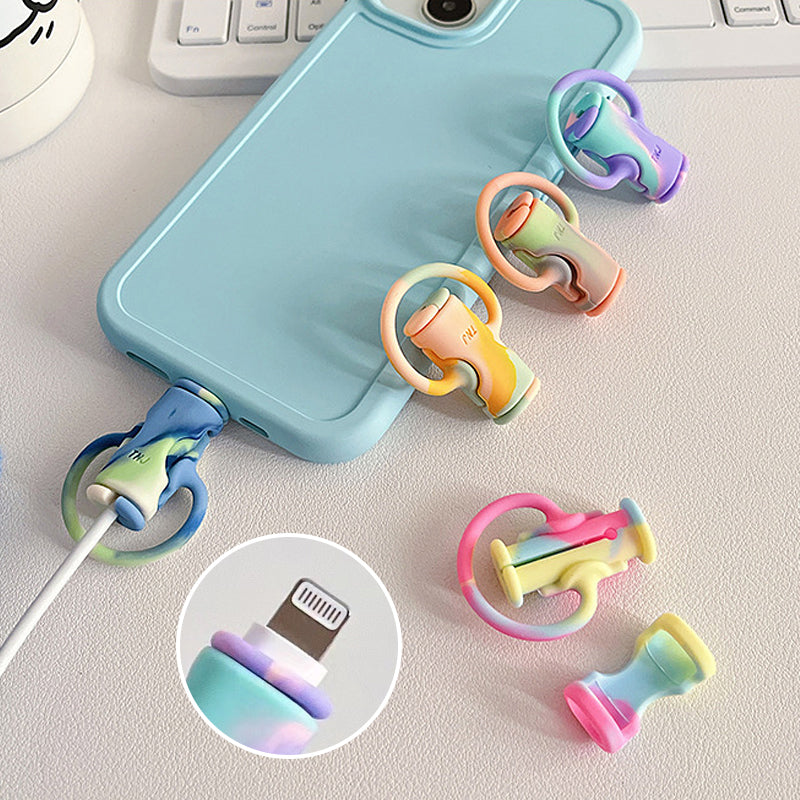 2 in 1 silicone data cable protection