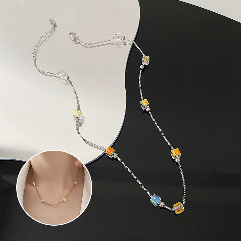 Niche Design Crystal Bead Necklace