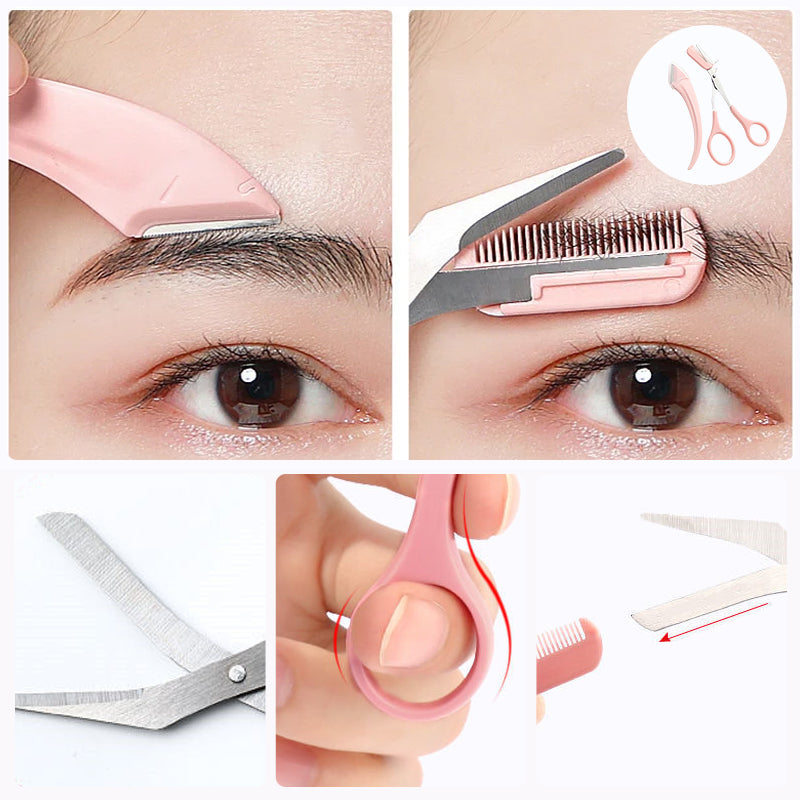 Eyebrow Trimmer Set Eyebrow Scissors with Comb️