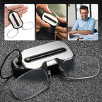 Nose clip reading glasses
