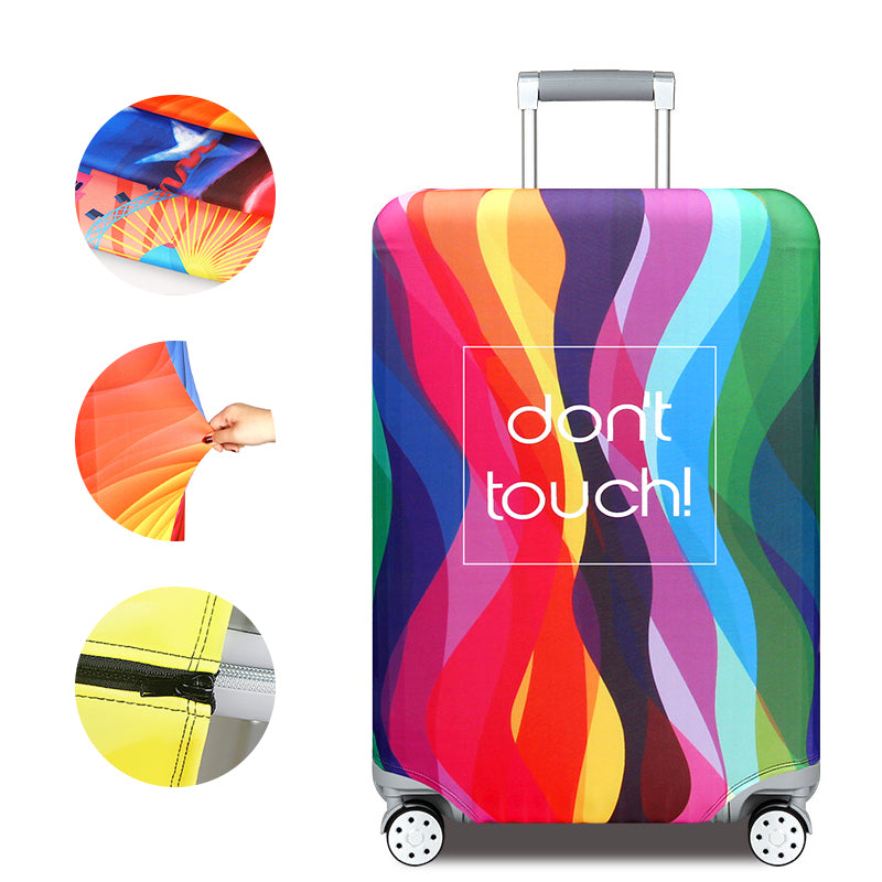 Dust cover for suitcase jacket