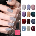 High-Density Glitter Nail Gel Polish