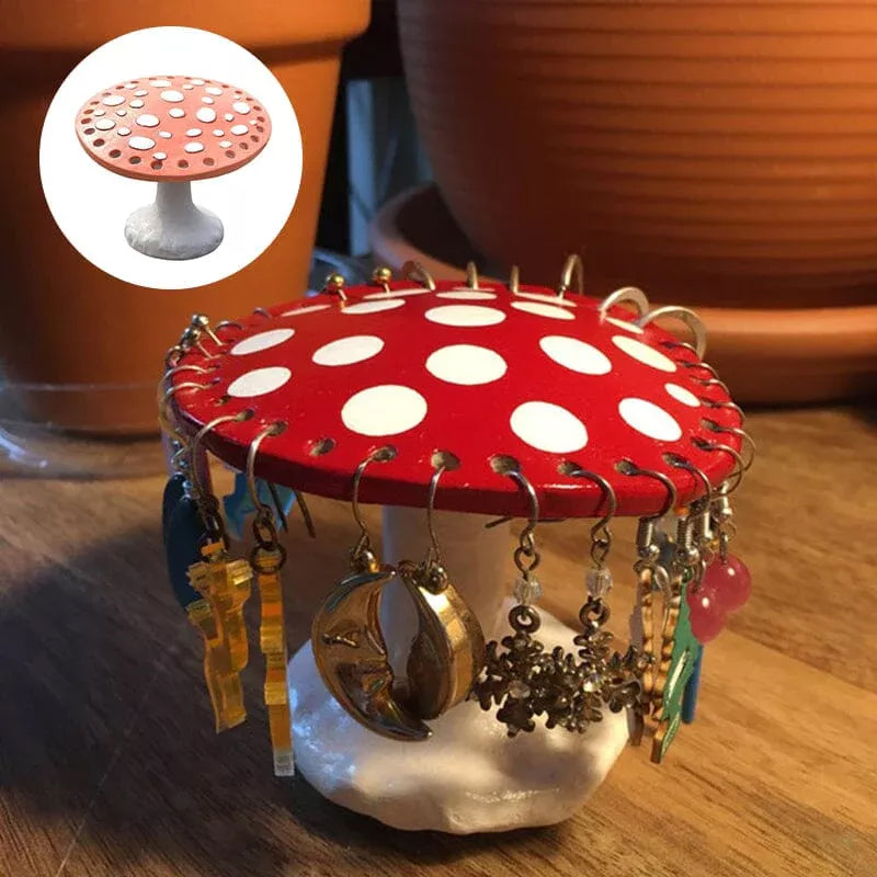 Cute Mushroom Earrings Holder