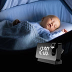 Digital Projection Alarm Clock for Wall or Ceiling Display