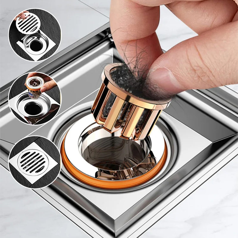 Universal double deodorant drain core