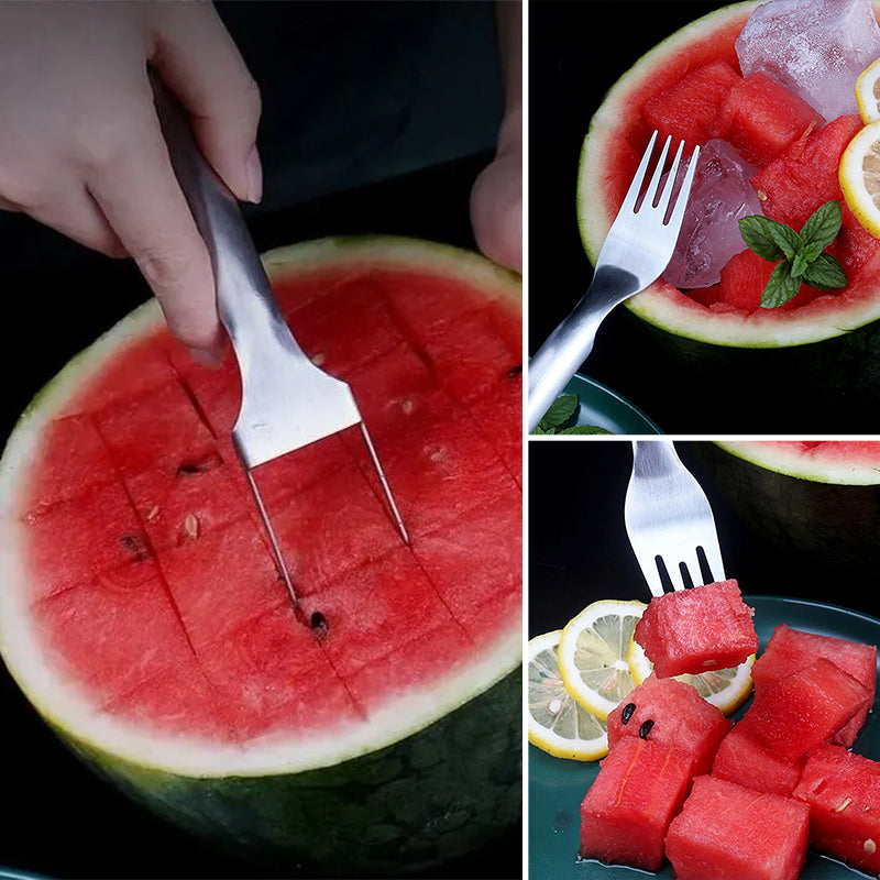 2-in-1 Watermelon Fork Cutter