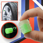 Universal fluorescent valve caps for tires, 4 pieces