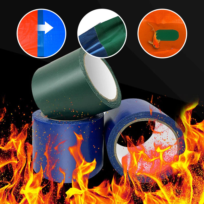 High adhesive tarpaulin tape