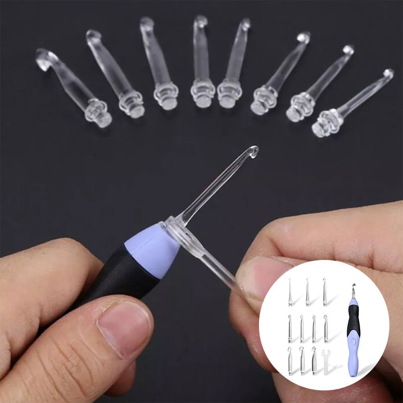 9-in-1 LED illuminated crochet system