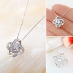 To my daughter dear knot necklace