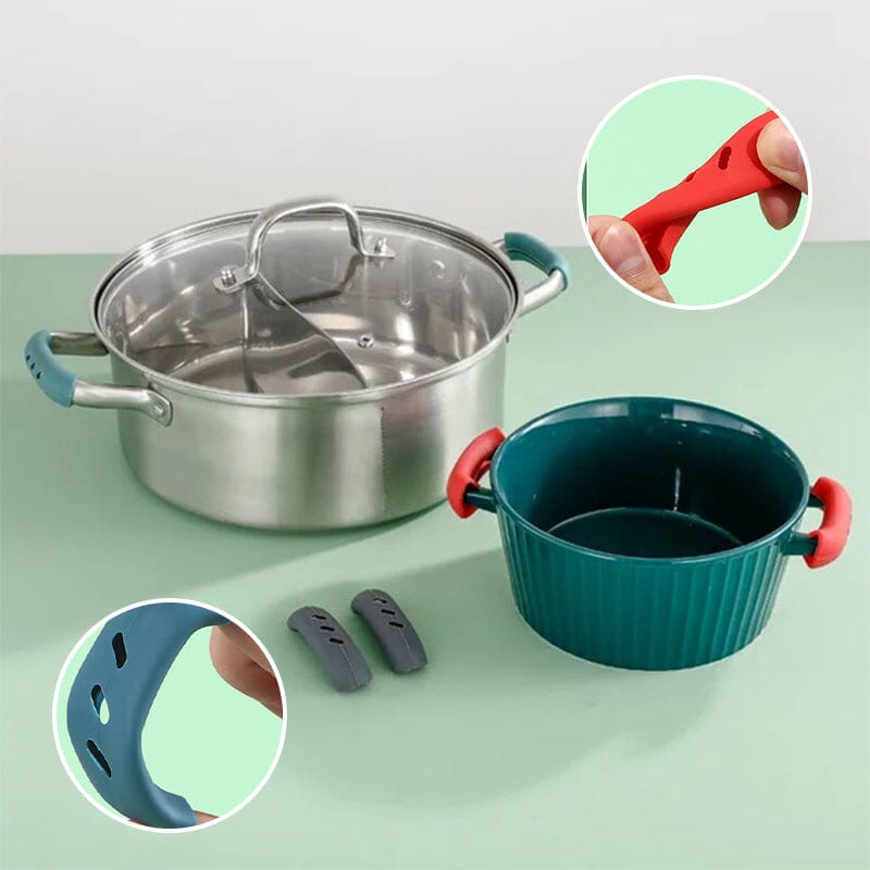 Silicone handles - No more burning handles - 10 pieces