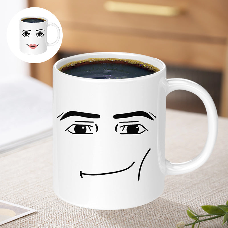 Emoji printed ceramic mug