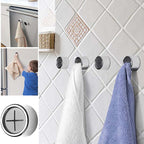 Round self-adhesive towel hooks for the kitchen
