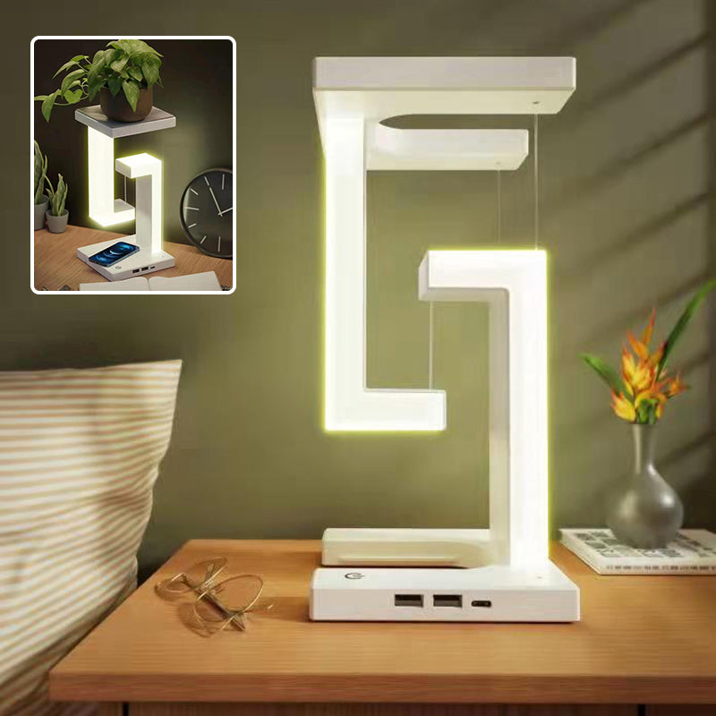 The floating wireless charging lamp
