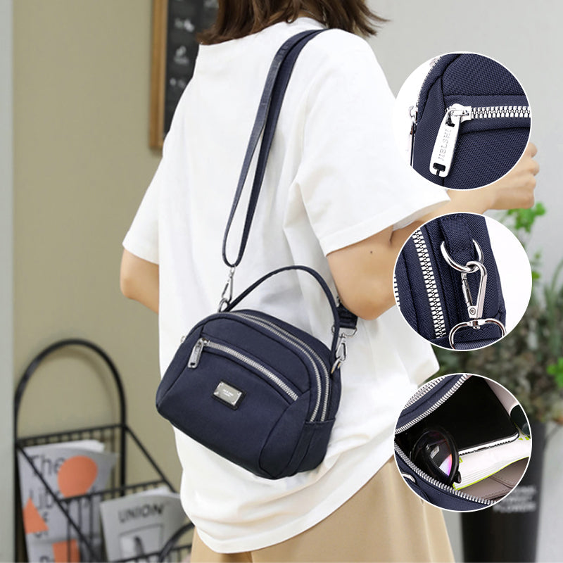 Light solid nylon shoulder bag