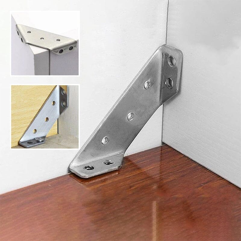 Universal Stainless Steel Furniture Corner Connectors (10 pieces)