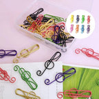 Music Multicolored Metal Paper Clips