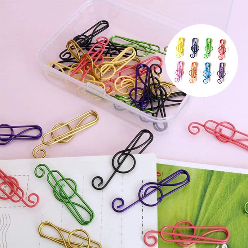 Music Multicolored Metal Paper Clips
