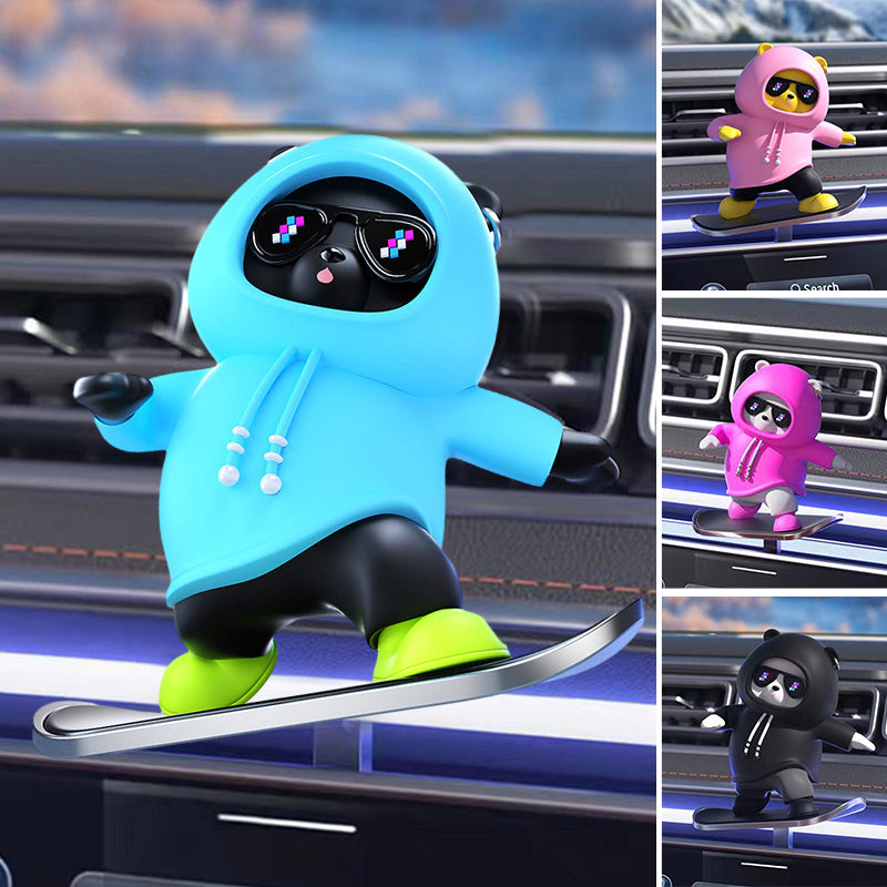 Skateboarding Bears Car Decoration