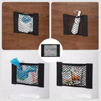 Plastic Bags Storage Net Bag (With Adhesive Tape)