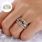 Mother & Daughter Forever Connected Together Ring