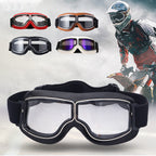 RoadRider | Vintage Motorcycle Goggles with Interchangeable Lenses and Comfort Padding