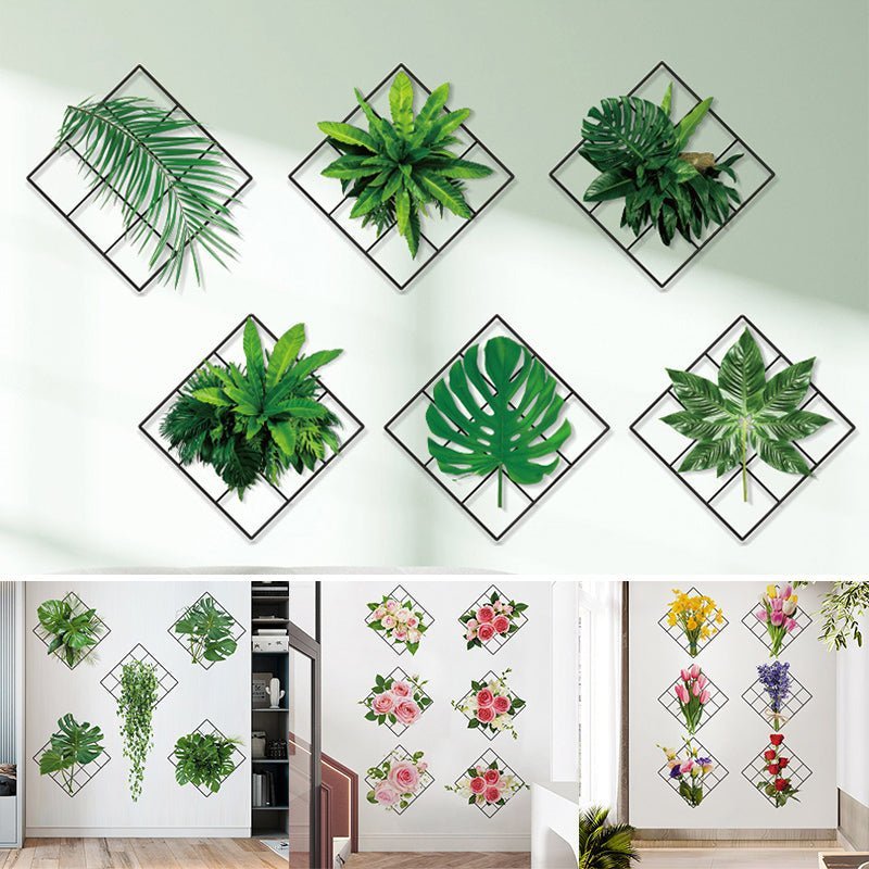 Plant stickers - Illusion of realistic plants - Decorate in style