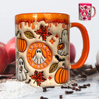 Pumpkin Coffee Mug with Ghost